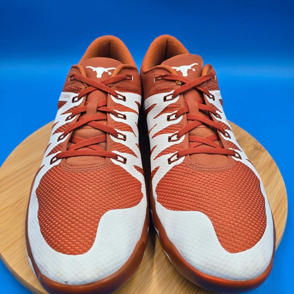 Nike Free Trainer 5.0 V6 Texas Longhorns Orange White 723939-802‎ Mens Size 14